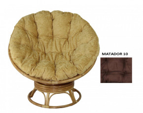 Кресло Papasan Swivel (Ротанг №4, ткань Matador 010) в Купино - kypino.mebelnovo.ru | фото