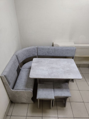 Кухонный уголок Миссия V велюр (цемент) в Купино - kypino.mebelnovo.ru | фото