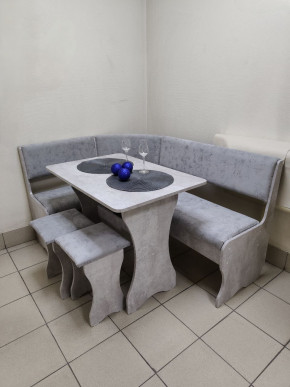 Кухонный уголок Миссия V велюр (цемент) в Купино - kypino.mebelnovo.ru | фото