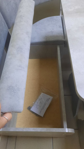 Кухонный уголок Миссия V велюр (цемент) в Купино - kypino.mebelnovo.ru | фото