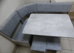 Кухонный уголок Миссия V велюр (цемент) в Купино - kypino.mebelnovo.ru | фото