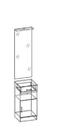Машенька зеркало с тумбой в Купино - kypino.mebelnovo.ru | фото