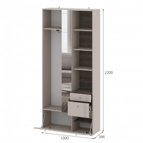 Вешалка с зеркалом Одетта (ВШ1) в Купино - kypino.mebelnovo.ru | фото